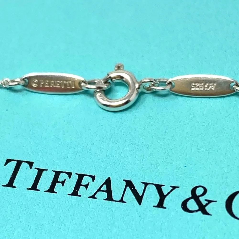 💯% Authentic Tiffany & CO. Elsa Peretti Mini Open Heart Pendant Necklace💕 - Picture 5 of 7